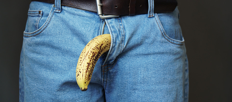 Concepto-de-impotencia-o-disfunción-eréctil-con-pene-de-plátano